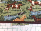Horse Quilt Stallions Quarters Cranston Print 28 by 43 inches Handmade New — photo 5