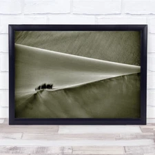Desert Landscape Sand Dune Abstract Triangle Shapes Wall Art Print