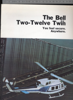 (192) Prospekt Hubschrauber Aircraft Helicopter The Bell Two-Twelve Twin
