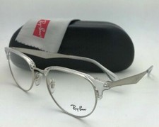 Brand New RAY-BAN Rx-able Eyeglasses RB 6396 2936 51-19 Clear and Silver Frames