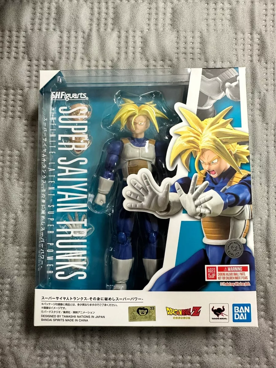 Bandai-SHF Dragon Ball Super Saiyan Trunks Figura de Ação Anime