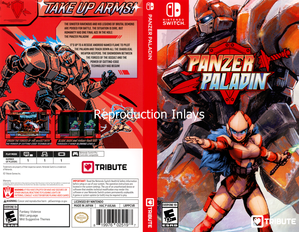 Panzer Paladin - Nintendo Switch Tribute Games Action Adventure
