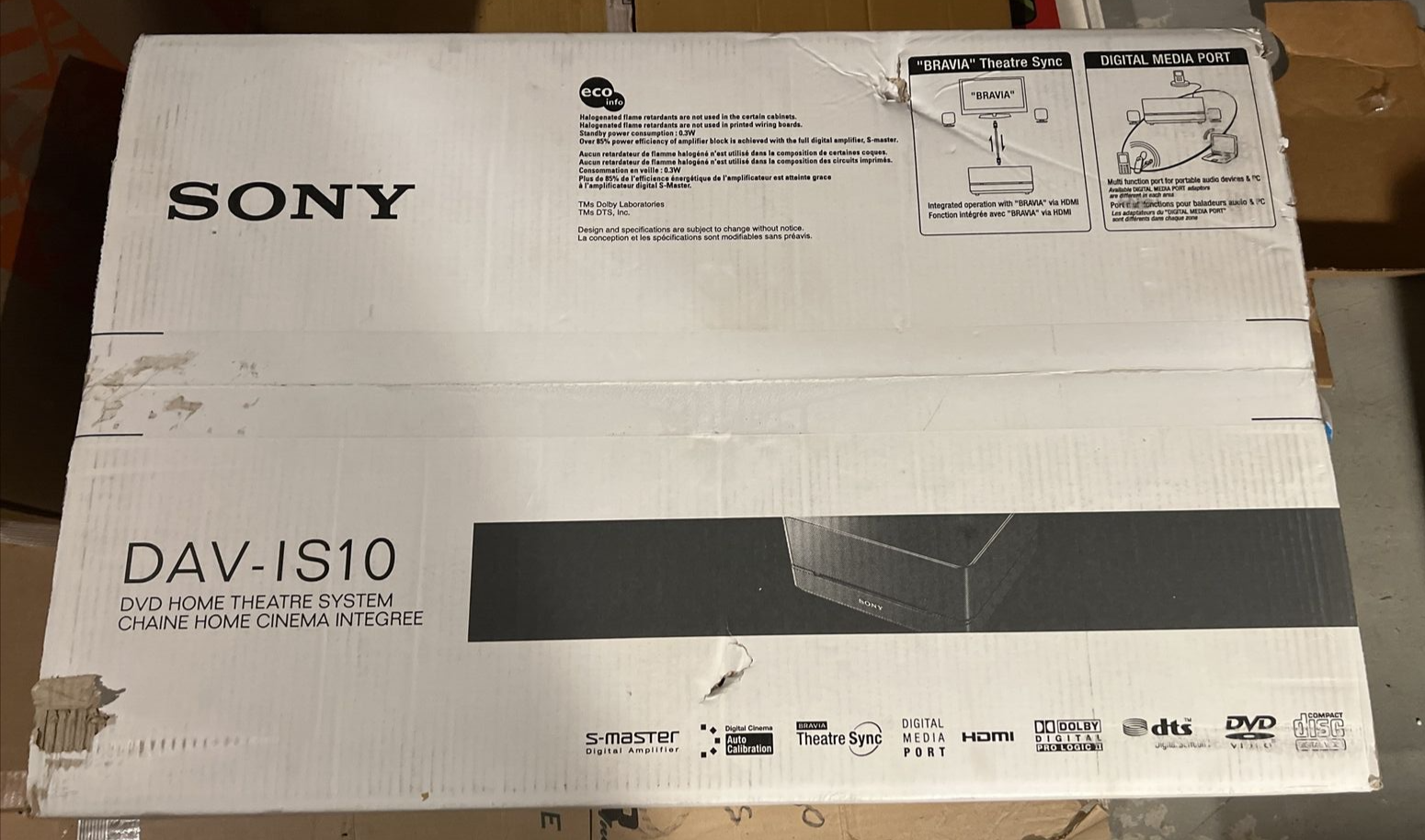 Sony DAVIS10 Home Theater DVD Player System Black BRAND NEW eBay