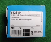 Busch-Jaeger Tastsensor 6126/84 Studioweiß GläNzend 2Fach Knx Eib Neu Ovp