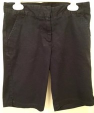 KIDS' SZ 10 NAVY FLAT-FRONT CHINO SCHOOL UNIFORM 'GEORGE' SHORTS