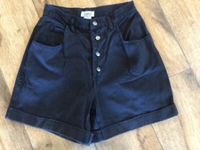 Vintage 90s Sostanza Sz 9/10 High Waisted Button Fly Jean Shorts