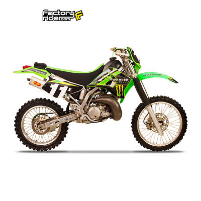 KAWASAKI KDX 200 KDX 220 Number Plate Graphics Only - fit the