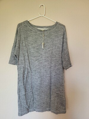 Damen T-Shirt Kleid von Max Studio, Grau, Gr. S