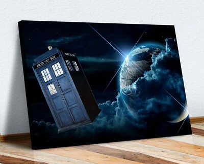 CANVAS WALL ART PRINT ARTWORK 30MM DEEP FRAME Doctor Who Tardis World ...