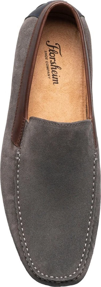 Zapatos Mocasines Florsheim Talladega Venecianos Para Hombre Gris Gamuza Talla 13M Usados en Excelente Condición Foto 2 de 4