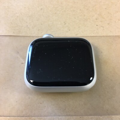 Apple Watch Series 8 GPS 41mm Silver Aluminum Case White Sport Band Smartwatch