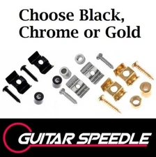 Guitar String Retainer Roll Bead Guide Vintage Butterfly Style Black Chrome Gold