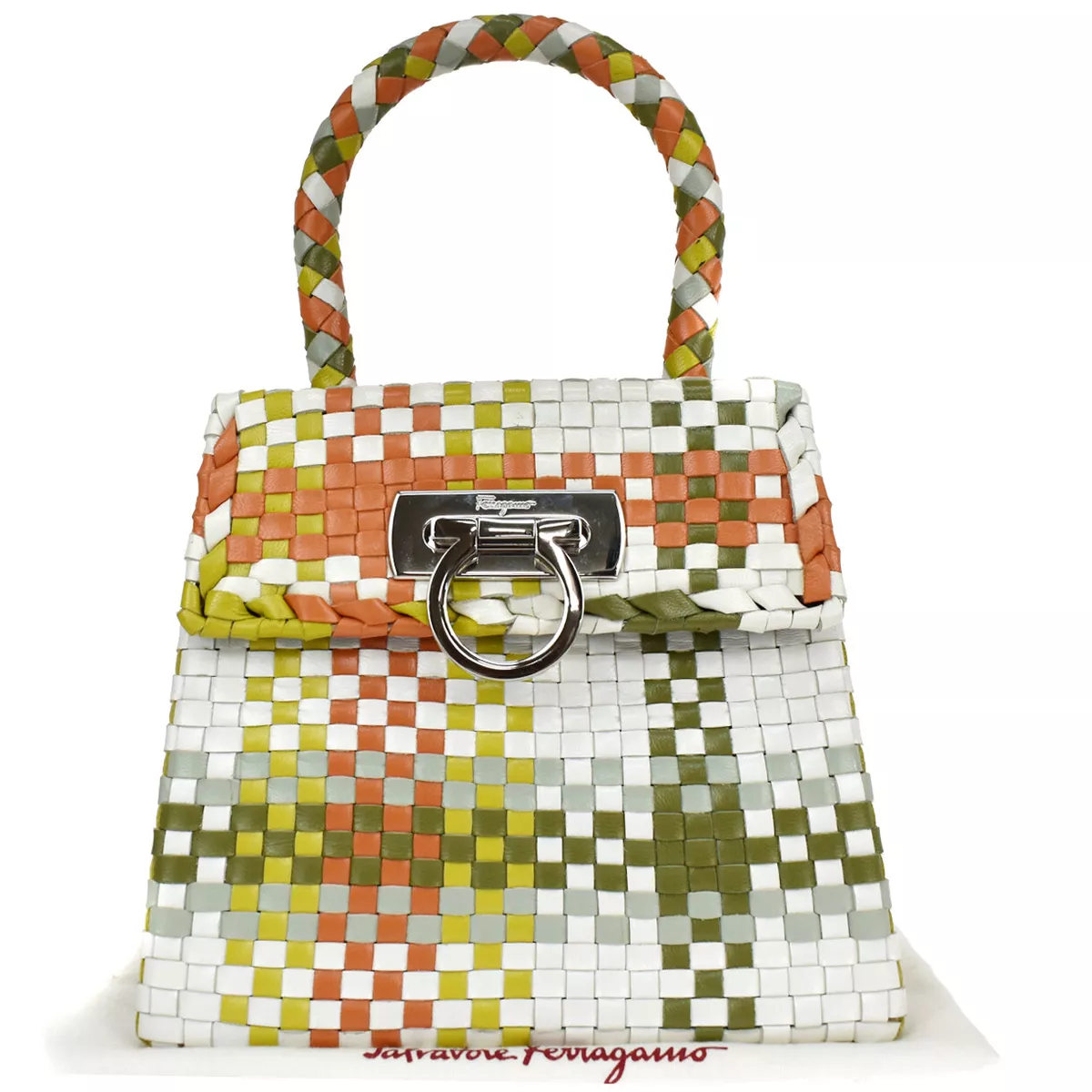 Ferragamo orange hotsell bag