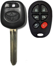 Toyota Sienna Transponder Chip Key 44d Dot 6 Button Keyless Remote Gq43vt20t