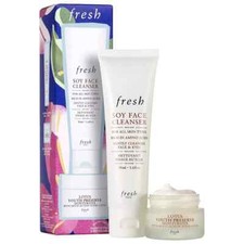 Fresh Soy Face Cleanser AND Lotus Youth Preserve Moisturizer New In Box