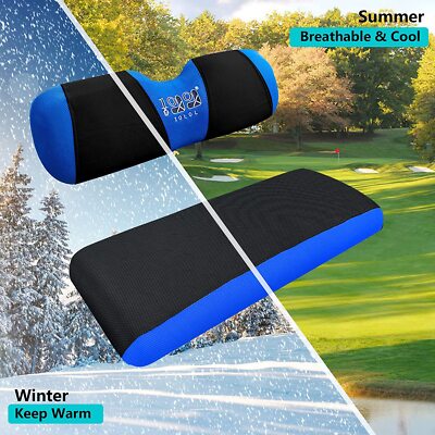 Golf Cart Seat Covers Front Set for EZGO TXT RXV & Club Car DS