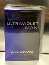 ULTRAVIOLET MAN by paco rabanne EAU DE TOILETTE Spray 1.7oz/50ml NEW Old