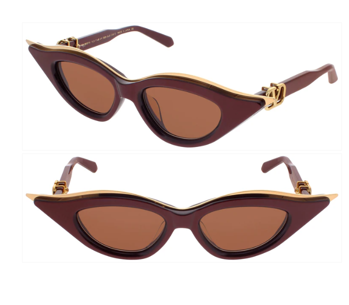 NEW VALENTINO  V-GOLDCUT-II CAT EYE WOMEN VALENTINO SUNGLASSES VLS-114B Valentino V-Goldcut I cat-eye sunglasses Valentino main image 4