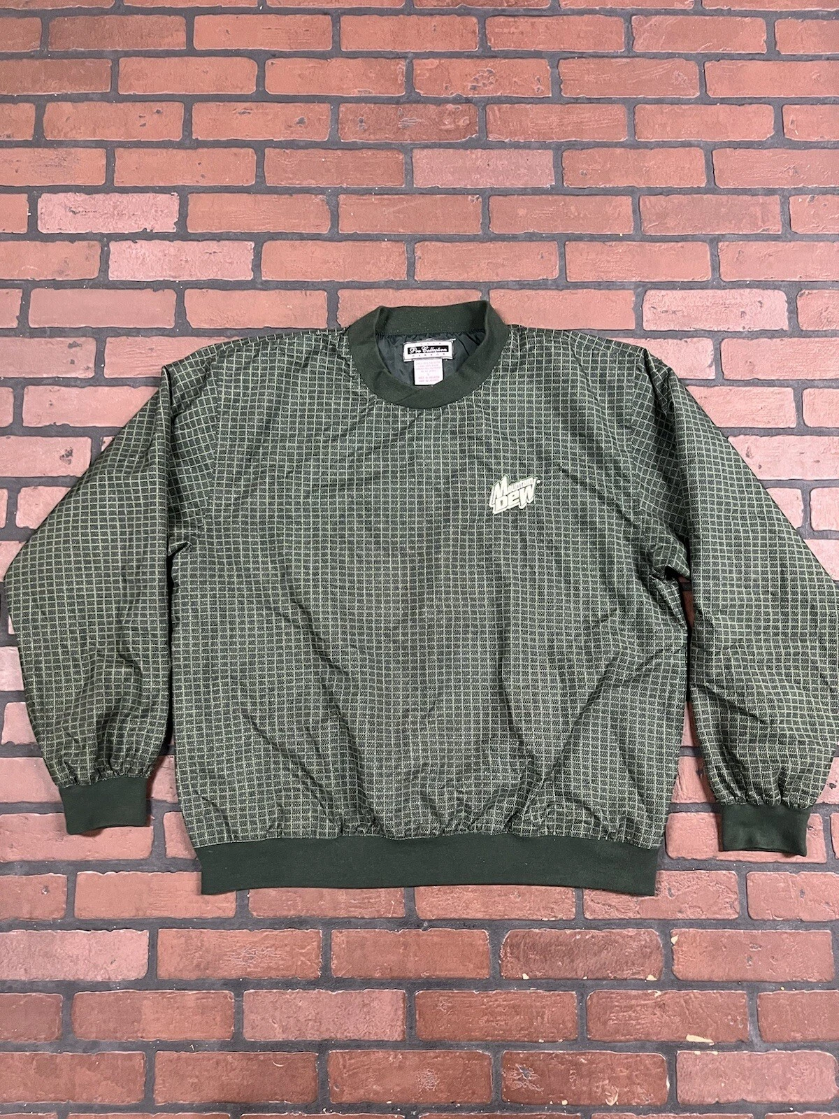 Inner Harbor Pullover Windbreaker W/ Mt.Dew Logo Mens Large Green Vtg Y2K