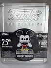POP CLASSICS MICKEY MOUSE FUNKO 25TH ANNIVERSARY LE25K+Pin Coin Tin Case SEALED!