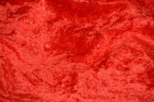  Velvet Panne  Crushed Backdrop Velour Stretch Fabric 60" Wide Red 