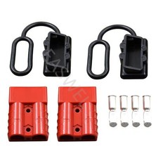 2 pcs 50A Battery Trailer Pair Plug Quick Connector Kit Connect Disconnect Winch