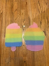 2 Giant Ker Pops Pop It Bubble Popping Sensory Fidget Mat Super Jumbo 16" Jumbo