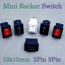 3A Small Mini Rocker Switch Rectangle 10x15mm KCD11-101 250V 2 POS 3 POS UK
