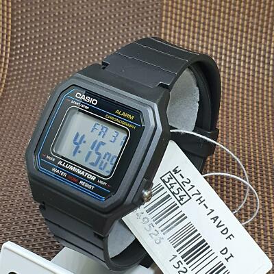 Casio W-217H-1A Illuminator Alarm 