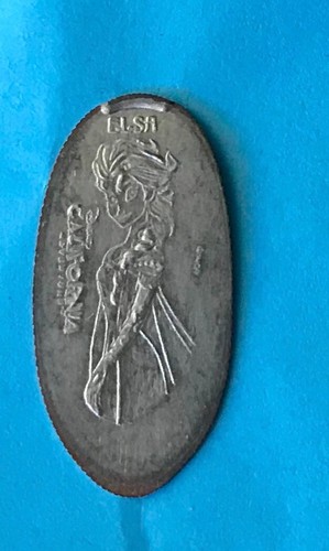 ELSA FROZEN PRESSED ELONGATED SMASHED DIME NOT PENNY DISNEY RETIRED