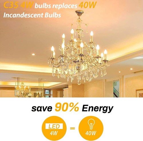 E14 LED Candle Light Bulbs 4W 6W Dimmable Energy Saving Bulb 2700K Warm White AU - Picture 8 of 14
