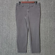 Old Navy Pants Womens 10 Gray Pixie Mid Rise Stretch Chino 31x24