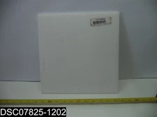 QTY=2: 1ZAH1: 12" X 12" X 1/2" Zoro Off White Plastic Sheet 51911104