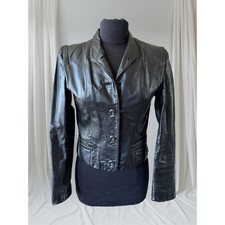 Women's Vintage Leather 80s Jacket, S