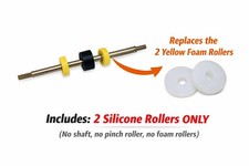 HYOSUNG ROLLER FOR DISPENSER. FOAM REPLACEMENT SILICONE UPGRADE SET OF 2 ROLLERS