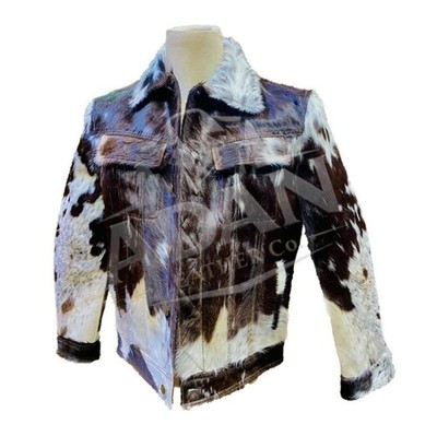 New Men's Genuine Cowhide Leather Jacket Natural Hair Of Cow Skin Fashion Jacket