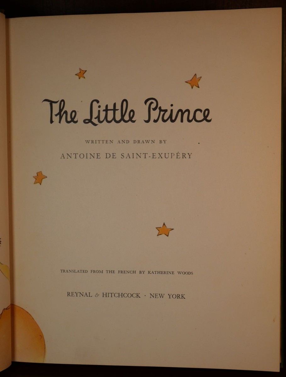 Antoine De Saint-Exupery / The Little Prince Le Petit Prince 1st