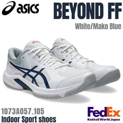 Asics Indoor sport shoes BEYOND FF White/Mako Blue 1073A057.105 2025 NEW!