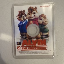 Rare Target iactivecard DVD game-card for Alvin and The Chipmunks
