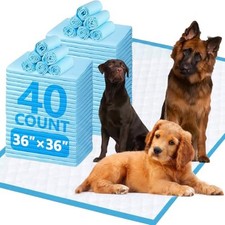XXXL Puppy Pee Pads for Dogs 36"x36" 40 Count, Extra Large Dog Pee Pads, Leak...