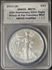 Photo of a 2011-S American Silver Eagle from an eBay listing that sold on Jul 17, 2026