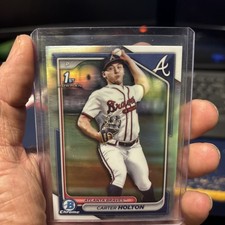 2024 Bowman Draft - Chrome Carter Holton 1st Bowman Refractor #BDC-74 Braves