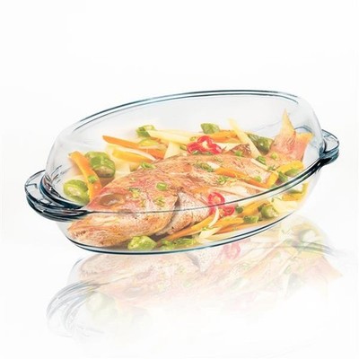 Auflaufform Glas mit Deckel 3,6L  Bräter & Ofenform Glasform