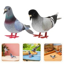 2 Pcs Artificial Foam Dove Models Decorative Fake Birds for Wedding Garden