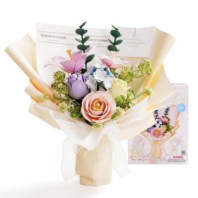 Künstliche Blumen 3D Holzpuzzle Blumenstrauß Zum Selbermachen Modellbausatz Dekoration Geschenk