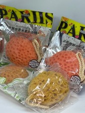 4x PARIIS "Just For You" Natural Cellulose Bath Body Sponge - New - Sealed