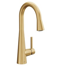 Moen 7664 Sleek 1.5 GPM 1 Hole Pull Down Bar Faucet - Gold