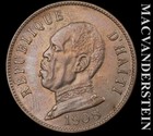 Haiti: 1908 Fifty Centimes - Almost Unc / Uncirculated  Lustrous  #L7366 — photo 1