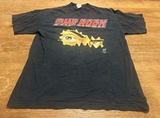 Vintage 90 s The Rock Know Your Role 1999 WWF Shirt Size Large Wrestling WWE