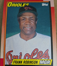 Topps 1990 Team Leaders Frank Robinson Baltimore Orioles Baseball #381 Card